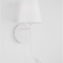 S ramenem - NV 9182371 Nástěnné svítidlo NIA bílý kov bílé stínidlo vypínač na těle LED 3W 3000K E14 1x5W 230V IP20 bez žárovky se čtecí lampičkou - NOVA LUCE - foto 3