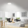 Kruhová - BRILO 3071-016 LED stropní svítidlo hvězdné nebe, pr. 38 cm, 24 W, 3000 lm, bílé - BRILO - foto 3