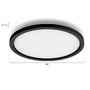 Kruhová - PH 8720169329072 Hue Aurelle přisazený LED panel RD S (kulatý) O 39,5 cm, černá, 2200-6500K - PHILIPS - foto 3
