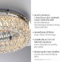 Dekorativní - LD 15204-17 LED lustr stropní svítidlo chrom s křišťalovými přívěsky 3-krokové-stmívač krokově stmívatelné 3000K - JUST LIGHT - foto 3