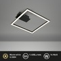 Hranatá - BRILO 3780015 LED stropní svítidlo, 26,5 cm, 14W, 400lm, černá - BRILO - foto 3