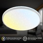 Kruhová - BRILO 3895014 Stela stropní svítidlo pr.33 cm - 22W, 2400lm, LED, stmívatelné, CCT, dálkový ovladač, matný chrom - BRILO - foto 3