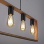Podélná - LD 15653-18 FRANKY LED závěsné svítidlo, černá, nad jídelní stůl, dřevěný rám, kov, 5 ramenné - LEUCHTEN DIREKT / JUST LIGHT - foto 3