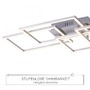 Hranatá - LD 14791-55 IVEN LED stropní svítidlo v barvě oceli v moderním designu a funkcí stmívání SimplyDim 3000K - LEUCHTEN DIREKT / JUST LIGHT - foto 3