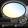 Kruhová - BRILO 7655015 BRILONER Slim svítidlo LED panel pr.37,5 cm - 22W, 3000lm, dálkový ovladač, stmívatelné, černá 7655015 - foto 3