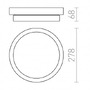 Koupelnová - RED R10500 GORRA stropní chrom 230V E14 2x40W IP44 - RED - DESIGN RENDL - foto 3