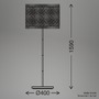 Stojací lampy - BRI 1854014 Borra stojanová lampa, stínidlo ze slámy, nožní vypínač, přírodní - BRILONER - foto 3