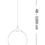 Koule - ILUX 160863 Závěsné svítidlo Ideal Lux Boa SP1 bianco 160863 bílé - IDEALLUX - foto 3