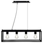 Hranatá - BRI 4020-045 Závěsné svítidlo, 75 cm, max. 40 W, černá - BRILONER - foto 3