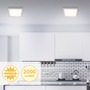 Hranatá - BRI 7142014 LED stropní svítidlo, 30 cm, 21 W, matný chrom (starý kód: BRI 7142-014) - BRILONER - foto 3