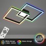 Hranatá - BRILO 3755-015 RGB CCT LED stropní svítidlo, 59,7 cm, 44 W, 4400 lm, černá - BRILO - foto 3