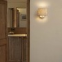 Dekorativní - FARO 64306-35 SAMBA bílá/skládaná béžová nástěnná lampa - FARO - foto 3