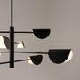 Dekorativní - M MOD126PL-08B Lustr Mollis 8xG9 224W černý kov akrylát designový - MAYTONI - foto 3