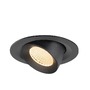 Kruhová - LA 1009544 NUMINOS® GIMBLE M Stropní vestavné svítidlo, 2700 K, 40°, černé - BIG WHITE (SLV) - foto 3