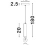 Subtilní - NV 9287946 Závěsné svítidlo NORWAY zlatý hliník zlatý kabel E27 1x12W 230V IP20 bez žárovky - NOVA LUCE - foto 3