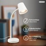 Stolní lampy pracovní - BRILO 7476016 Stolní lampa, 38,5 cm, 1x GU10, max. 9W, bílé - BRILO - foto 3