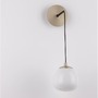 Dekorativní - NV 9009262 Nástěnné svítidlo THE EGG zlatá a matný černý kov lesklé opálové sklo G9 1x5W 230V IP20 bez žárovky - NOVA LUCE - foto 3