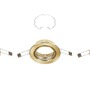 Kruhová - BRI 7110-037 3ks sada vestavné svítidlo, pr. 8,6 cm, zlatá - BRILONER - foto 3