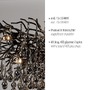 Dekorativní - PN 2031-18 závěsné svítidlo ICICLE černý lustr s křišťálovými přívěsky - PAUL NEUHAUS - foto 3