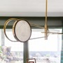 Dekorativní - HVLG 8722-AGB-CE Závěsné svítidlo JERVIS mosaz/alabastr staromosaz/bílá LED 28W 2700K stmívatelné - HUDSON VALLEY - foto 3