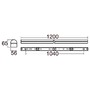 Technická - LA 1009253 BATTEN P 1200 52 830/840/850 WH EM 3H - BIG WHITE (SLV) - foto 3