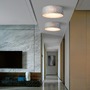 Kruhová - M MOD613CL-04GR Stropní svítidlo Bergamo 3x60W šedá látka kov moderní design  - MAYTONI - foto 3