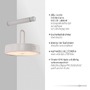 Dekorativní - LD 19312-16 ARMA LED nástěnné svítidlo na baterie bílé stmívatelné dotykem IP44 paměťová funkce 2700K - JUST LIGHT - foto 3