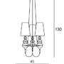 Dekorativní - AZZ AZ2163 Baroco 3 pendant (black) - AZZARDO - foto 3