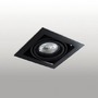 Hranatá - AZZ AZ2869 Stropní zápustné bodové svítidlo Azzardo Nova 1 black/black AZ2869 GU10+ADAP111/ES111 1x40/1x50W IP20 19,5cm černé - AZZARDO - foto 3