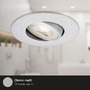 Kruhová - BRI 7602034 LED vestavné svítidlo 4,4 cm 3x 4,9 W 480lm chrom - BRILONER - foto 3