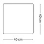 Dekorační - ILUX 191584 Venkovní stojací lampa Ideal Lux Luna PT1 D40 191584 bílá 40cm - IDEALLUX - foto 3