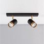 Bodová - NV 9111434 Bodové svítidlo POGNO černá a zlatý hliník GU10 2x10W IP20 220-240V bez žárovky - NOVA LUCE - foto 3
