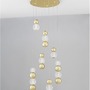 Vícečetná - NV 9511060 Závěsné svítidlo BRILLE zlatý hliník a sklo LED 42W 230V 3200K IP20 stmívatelné - NOVA LUCE - foto 3