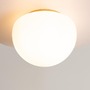 Kruhová - M MOD270CL-01G Stropní svítidlo Glassy E27 60W opálové sklo zlatá kov - MAYTONI - foto 3