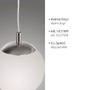 Koule - PN 2072-55 BOLO LED závěsné svítidlo matný opálem sklo 20cm IP20 do interiéru - PAUL NEUHAUS - foto 3