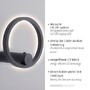 Nepřímé osvětlení - LD 18280-13 LED nástěnné svítidlo antracit stmívatelné dálkovým ovladačem paměťová funkce, 3000K - JUST LIGHT - foto 3
