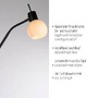 Stojací lampy - LD 12157-18 LED stojací svítidlo černé, vypínač, flexibilní nastavitelné, do obývacího pokoje 3000K - JUST LIGHT - foto 3
