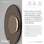 Dekorativní - PN 9594-97 LED nástěnné svítidlo Pure Moon stmívatelné 2700K bronz / tmavý amber - PAUL NEUHAUS - foto 3