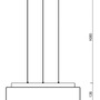 Kruhová - OS ERI71344 ERIS LE3 závěsné skleněné svítidlo stříbrná / bílá IP40 3000/4000 K 27W LED DALI (původní kód OS 71344) - OSMONT - foto 3