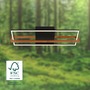Hranatá - BRILO 3777015 LED stropní svítidlo, 73,5 cm, 22W, 2200lm černá - BRILONER - foto 3