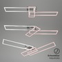 Hranatá - BRILO 3154-018 LED CCT rám 110 cm 2x19W 2300lm chrom - BRILO - foto 3