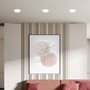 Kruhová - BRI 7995016 LED vestavné bodové svítidlo – pr.220mm, ploché, 18W, 230V, 18W, neutrální bílá, bílé - BRILONER - foto 3