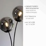 Stolní lampy dekorační - LD 14605-18 BIG WIDOW LED stolní lampa, černá, jednoduchá, šňůrový vypínač, 2 ramenná - LEUCHTEN DIREKT / JUST LIGHT - foto 3