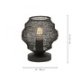 Stolní lampy dekorační - LD 15710-18 KOKON Stolní lampa v černém industriálním designu - LEUCHTEN DIREKT / JUST LIGHT - foto 3
