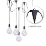 Vícečetná - LD 19094-18 ENNI LED závěsné svítidlo, černá, ochrana proti stříkající vodě, moderní, časovač 3000K - LEUCHTEN DIREKT / JUST LIGHT - foto 3