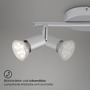 Bodová - BRI 2915-024 Bodové svítidlo 25,5x7 cm 2xGU10 4,8W 520lm titan - BRILONER - foto 3