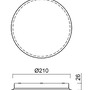Kruhová - OS IRI71070 IRIDA 1 stropní/nástěnné plastové svítidlo bílá IP65 3000 K 10W LED DALI (původní kód OS 71070) - OSMONT - foto 3