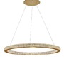 Kruhová - NV 9285810 Závěsné svítidlo FIORE antický zlatý mosazný hliník a akryl LED 80W 230V 3000K IP20 stmívatelné - NOVA LUCE - foto 3