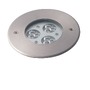Zapuštěná - FAN LED-IRIDE-R12 Pochozí venkovní LED svítidlo IRIDE DC12/24V stříbrná, hliník, 9x1 W, RGB, stmívatelné, IP67, 12,5 x 6,6 cm - FANEUROPE - foto 3
