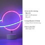 Stolní lampy dekorační - LD 85029-70 NEON-SATUR LED stolní lampa dekorační vícebarevný motiv na baterie s vypínačem - LEUCHTEN DIREKT / JUST LIGHT - foto 3